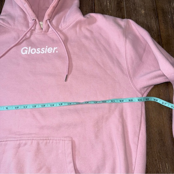Glossier Pink Hoodie Large - Picture 3 of 10
